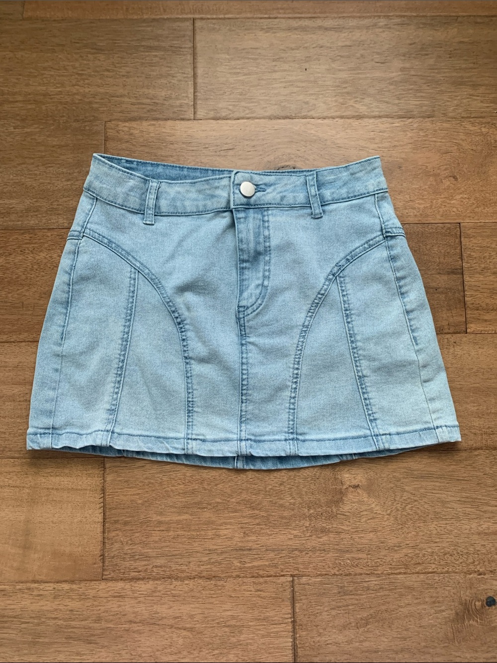 Blue Denim Mini Skirt Size M